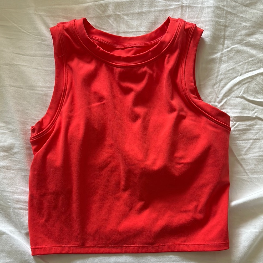 Red Sleeveless Women's Top